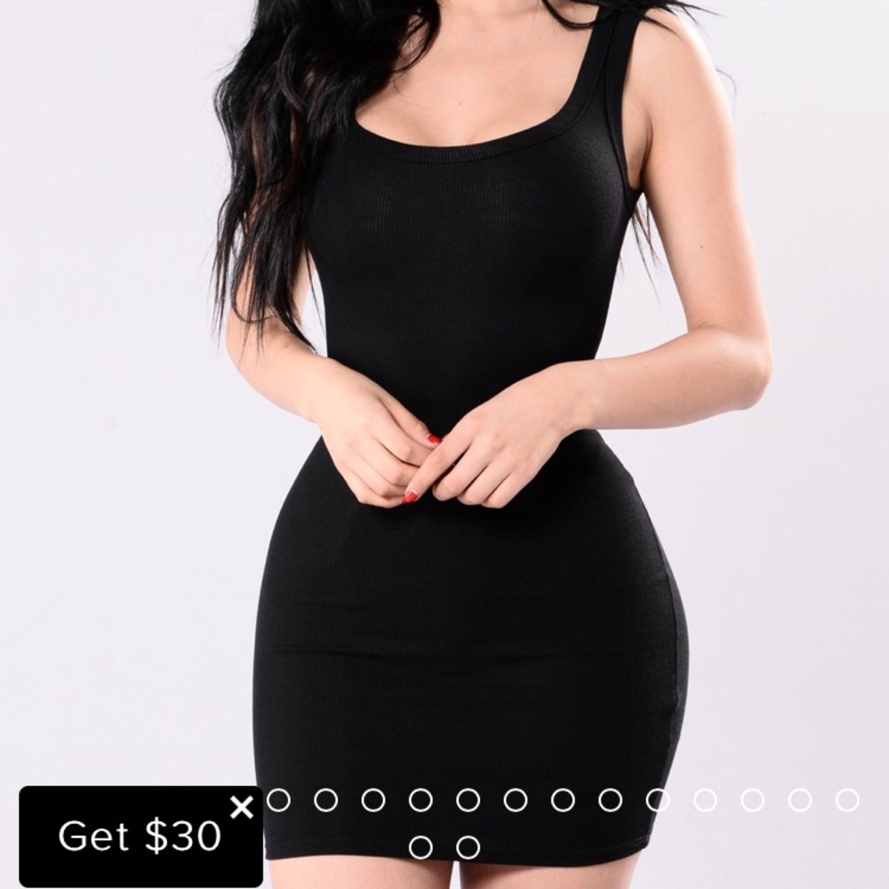 Black bodycon dress from fashionnova
